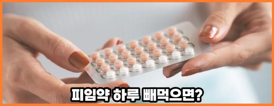 피임약 하루 빼먹으면 효과있게 대처하는 방법